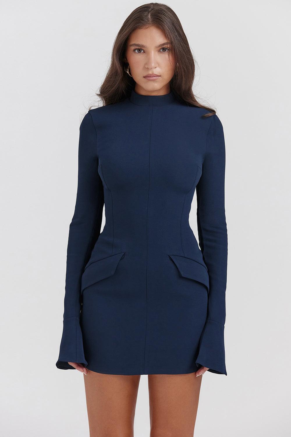Vestido Curto Manga Longa Kayla