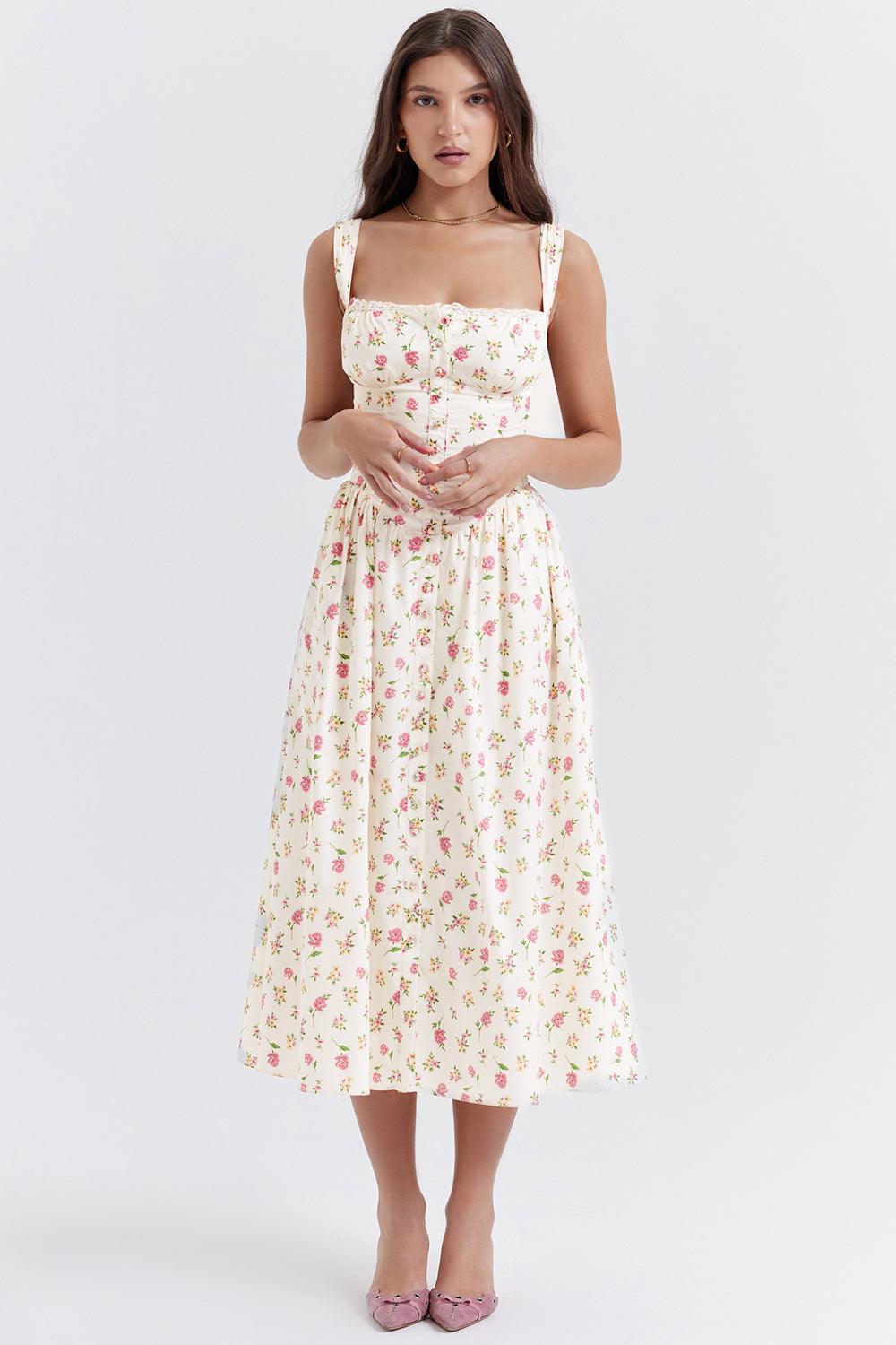 Vestido Midi Bustier Lauren